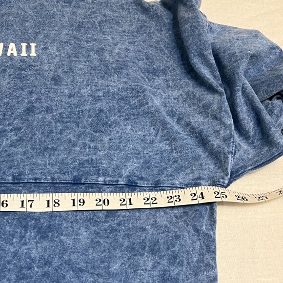 Spirit Jersey Hawaii Aloha Rainbow Blue Acid Wash Long Sleeve Shirt Adult L USA - Picture 7 of 8